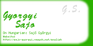 gyorgyi sajo business card